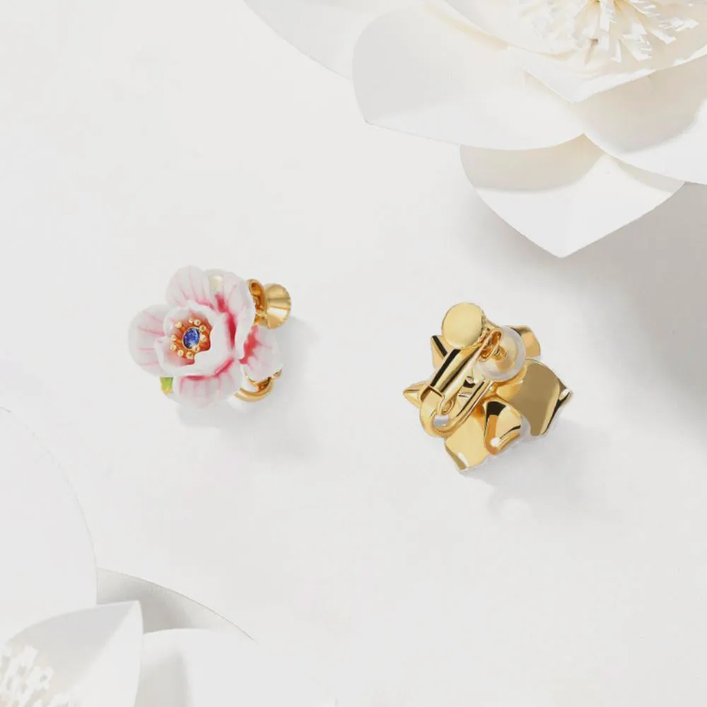 Pink Rose Earrings sold by Selenichast product image thumbnail 4