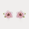 Pink Rose Earrings sold by Selenichast