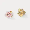 Pink Rose Earrings sold by Selenichast
