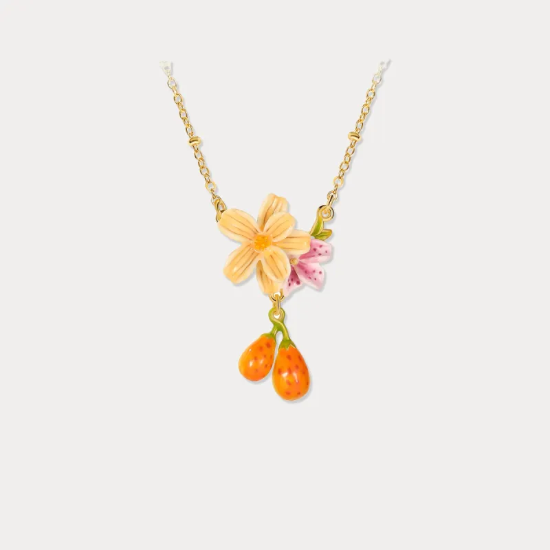 Sweet Pear Flower Necklace sold by Selenichast