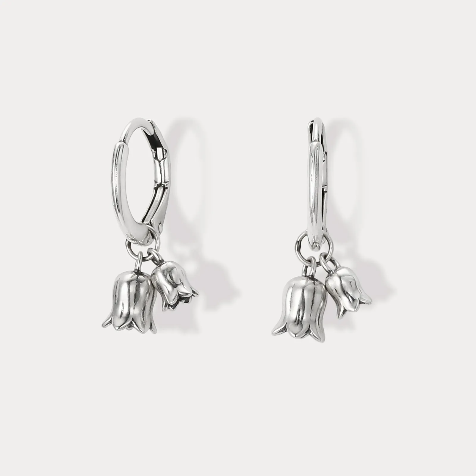 Lily Of The Valley Silver Earrings sold by Selenichast product image thumbnail 3