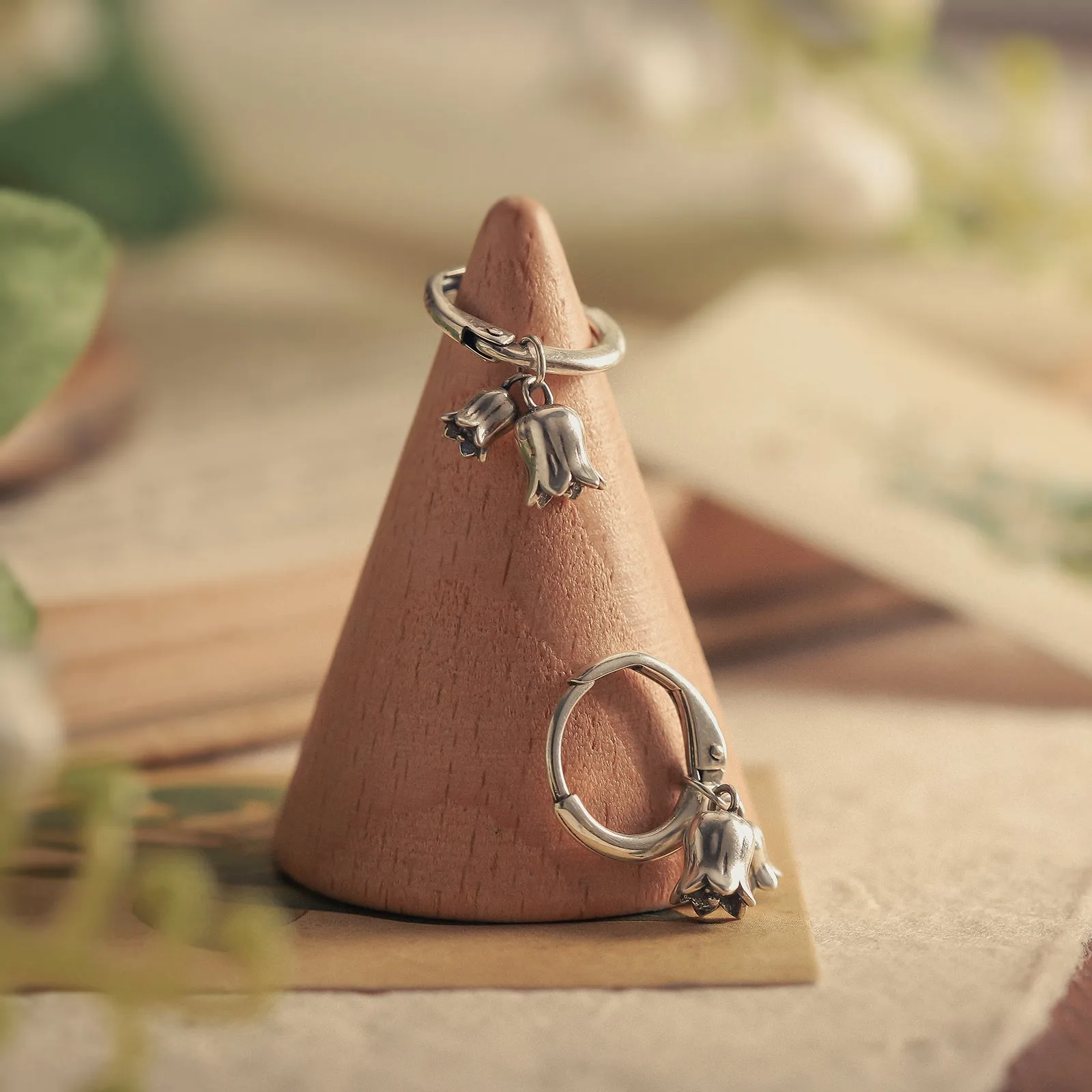 Lily Of The Valley Silver Earrings sold by Selenichast product image thumbnail 4