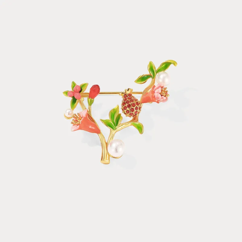 Pomegranate Brooch sold by Selenichast