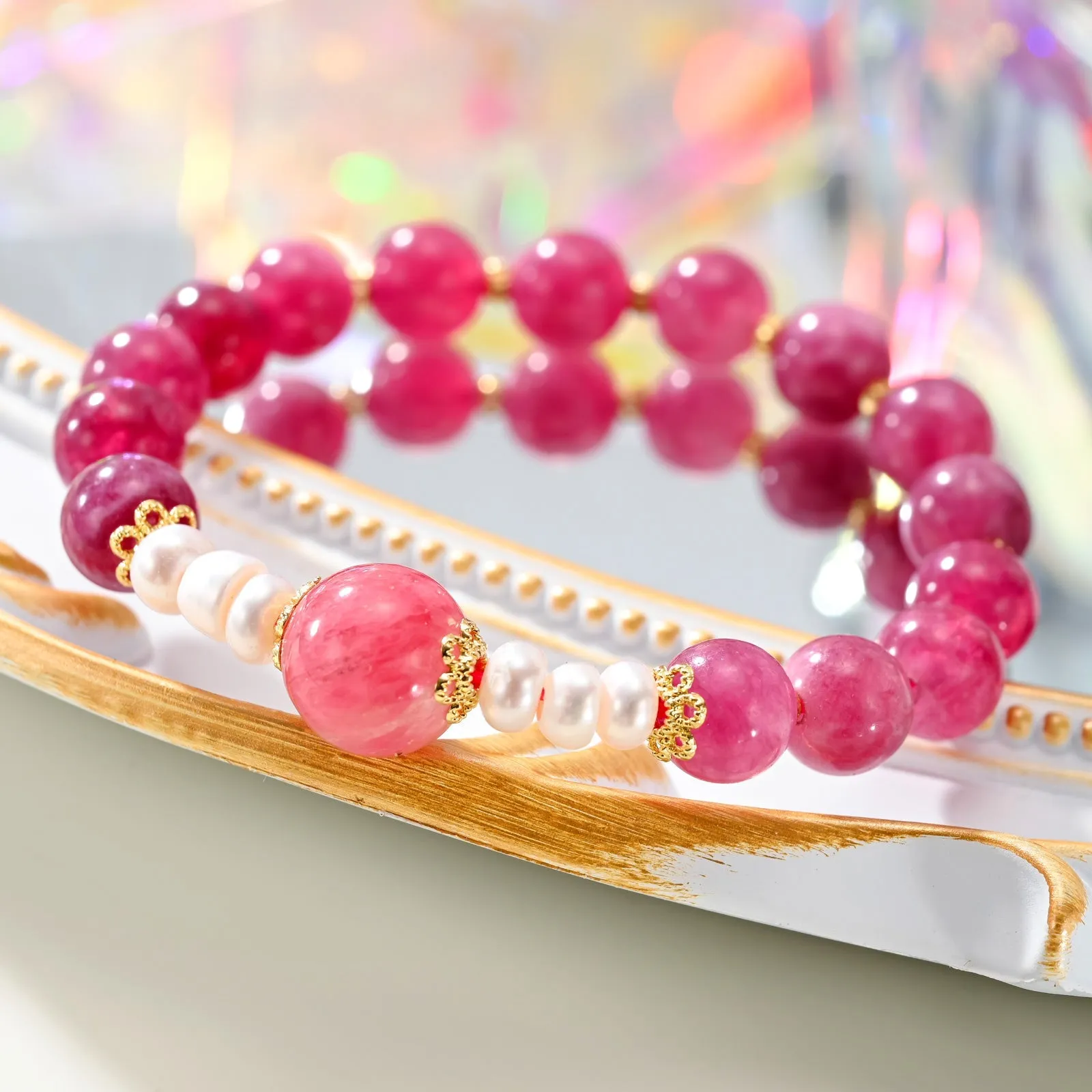 Purple Beaded Bracelets sold by Selenichast product image thumbnail 3