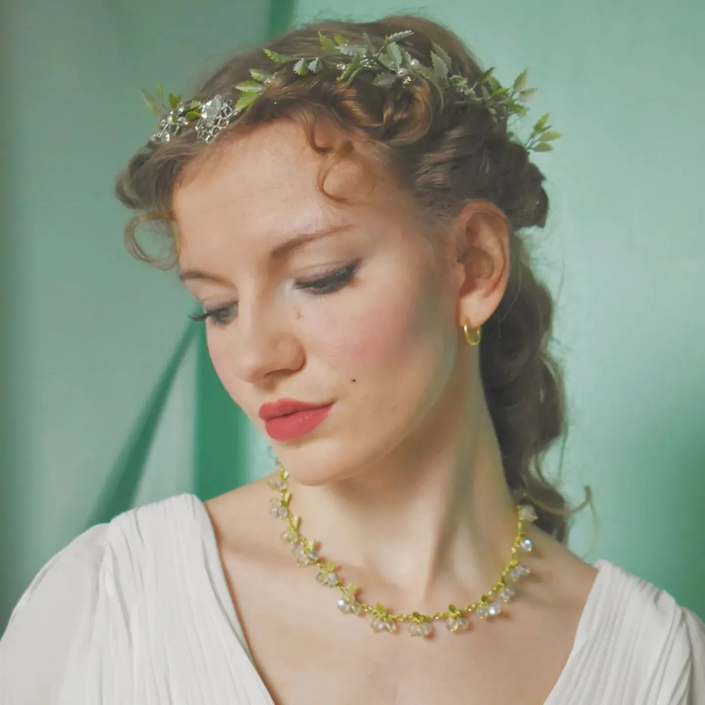 White Currant Necklace sold by Selenichast product image thumbnail 2