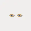 Sapphire Eyes Diamond Stud Earrings sold by Selenichast