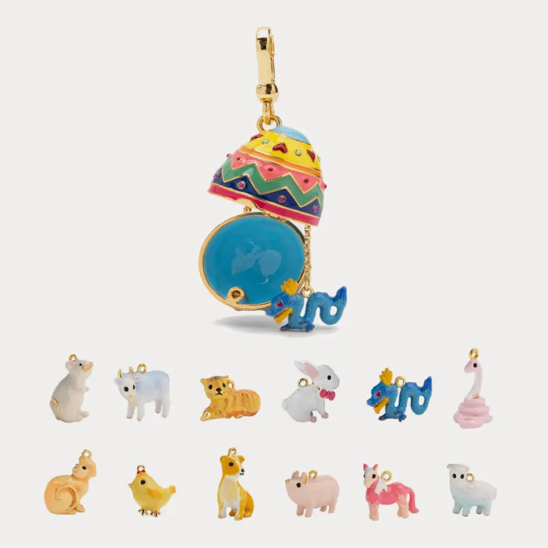 Zodiac Easter Egg Locket Necklace sold by Selenichast