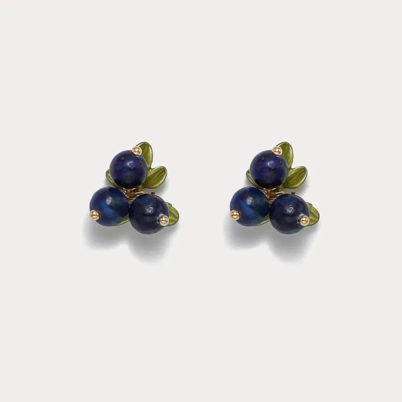 Blueberry Stud Earrings sold by Selenichast