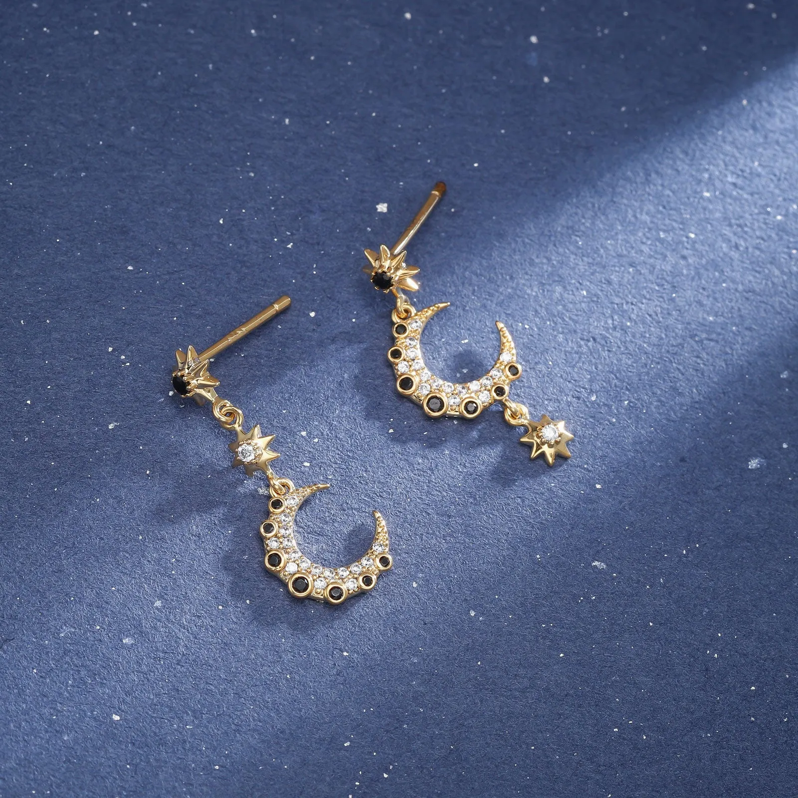 Midnight Moon Star Earrings sold by Selenichast product image thumbnail 5