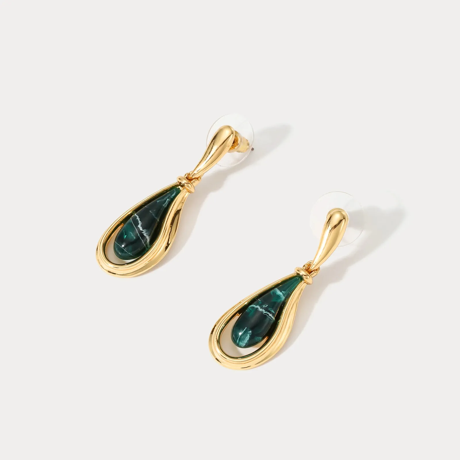 Malachite Earrings sold by Selenichast product image thumbnail 2