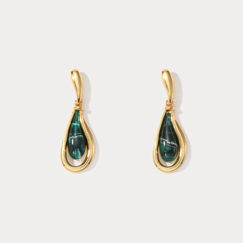 Malachite Earrings sold by Selenichast