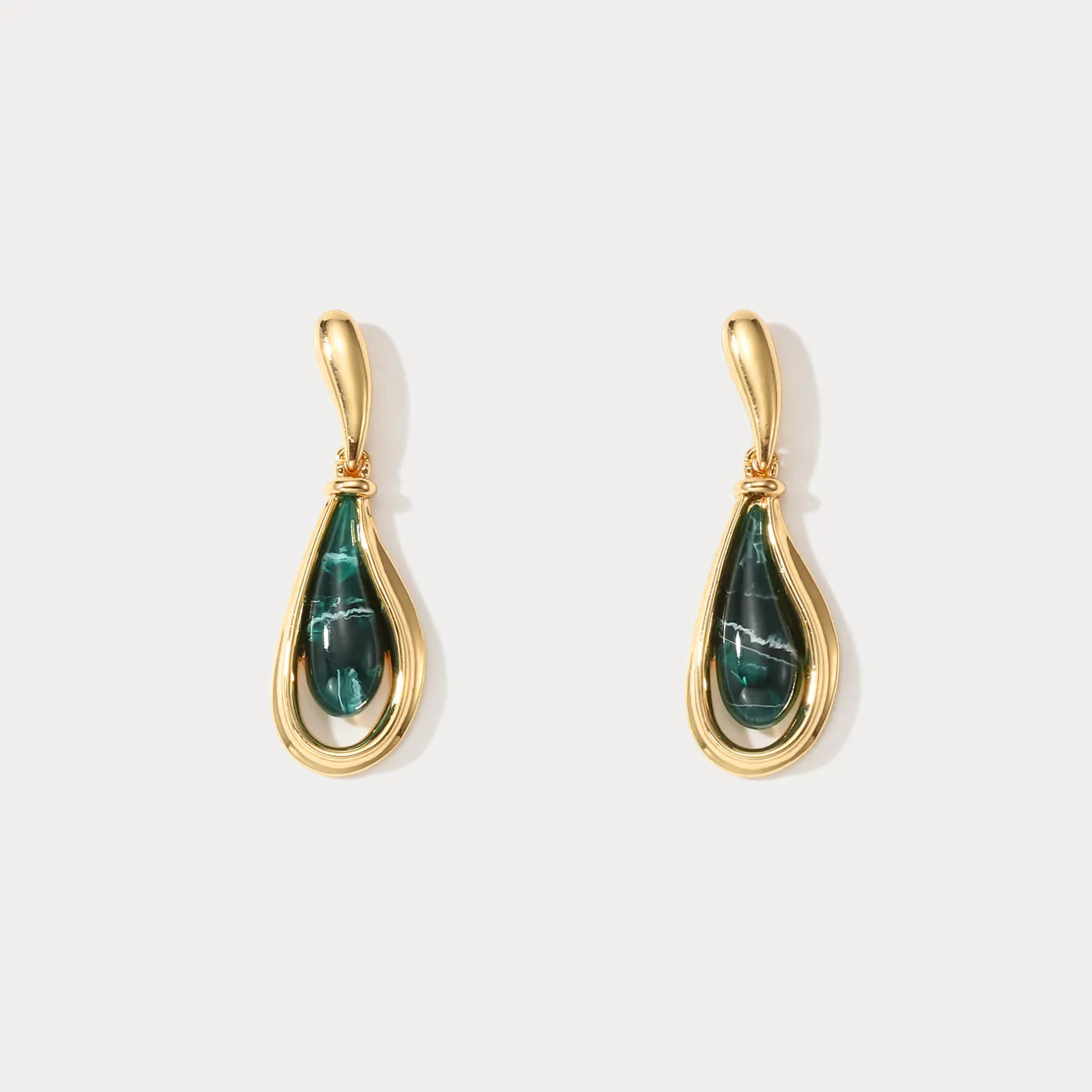 Malachite Earrings sold by Selenichast