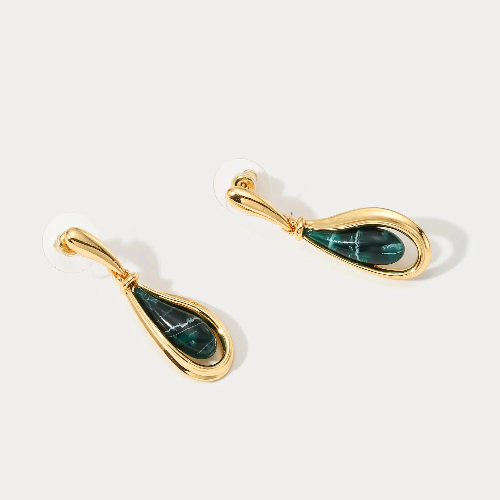 Malachite Earrings sold by Selenichast product image thumbnail 3
