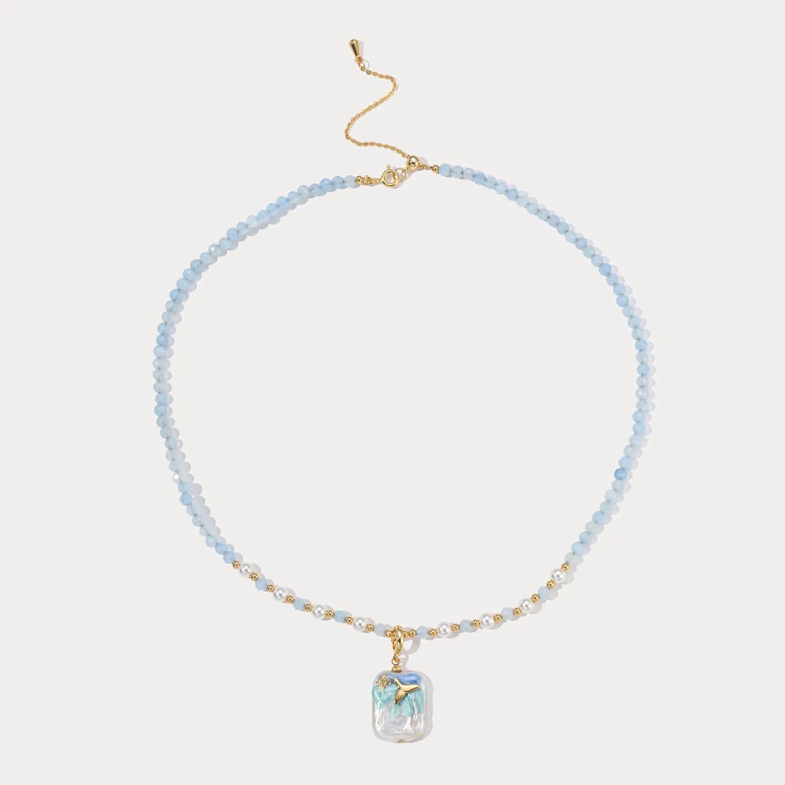 Mermaid Tail Pearl Necklace sold by Selenichast product image thumbnail 5