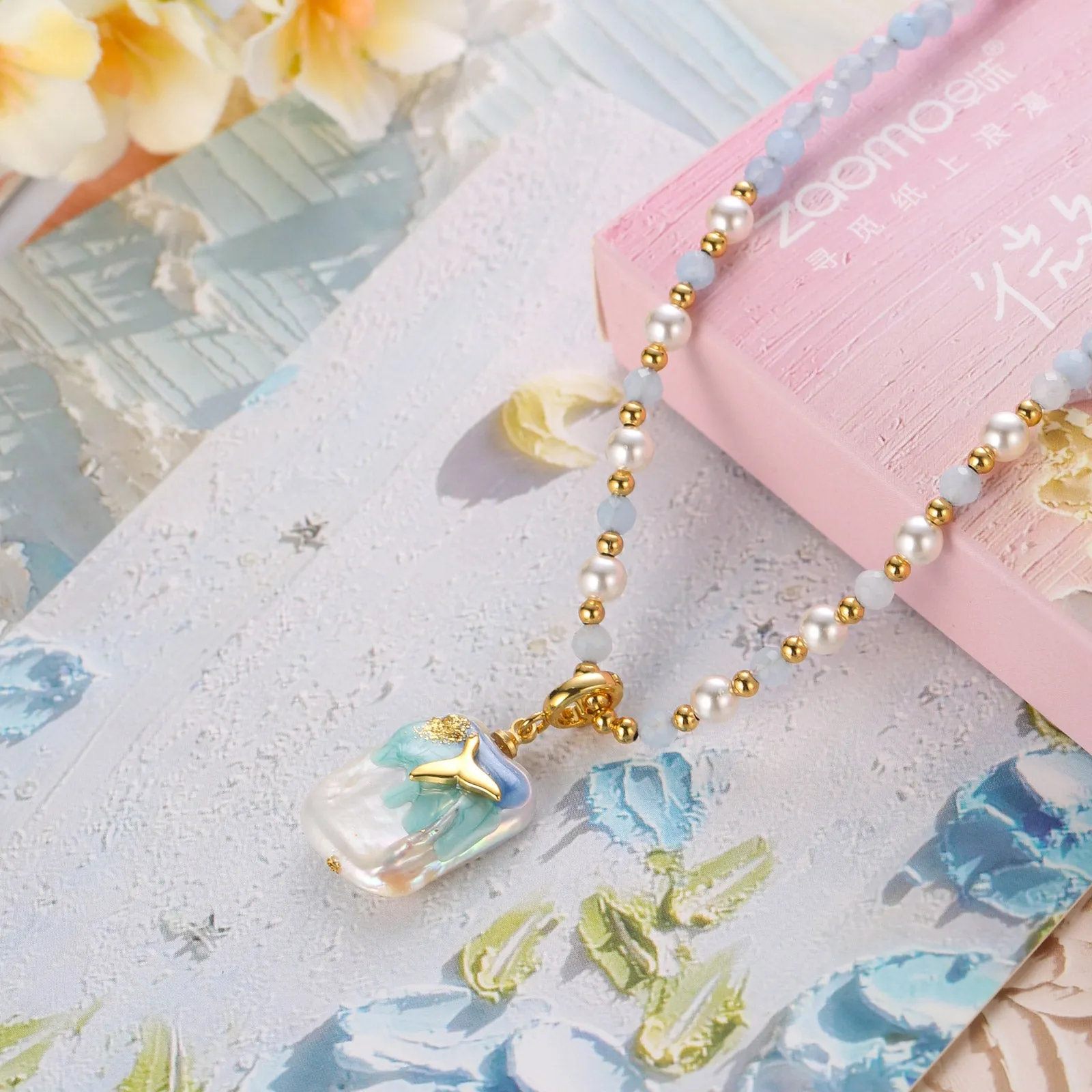 Mermaid Tail Pearl Necklace sold by Selenichast product image thumbnail 2