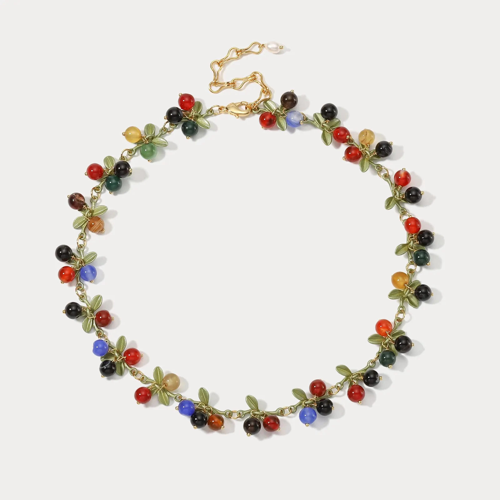 Multi Berry Necklace sold by Selenichast