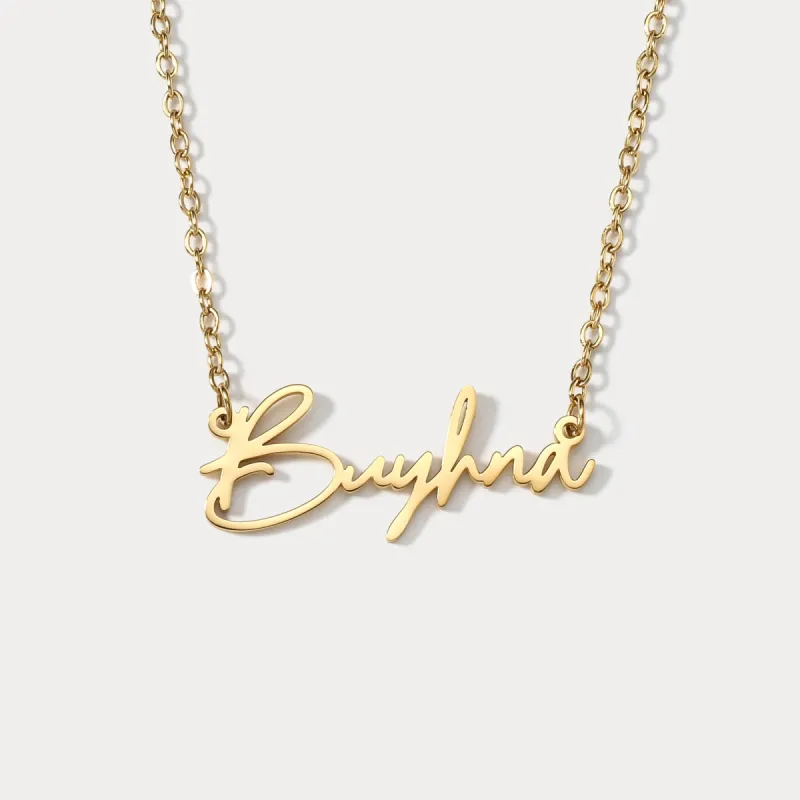 Custom Nameplate Necklace sold by Selenichast