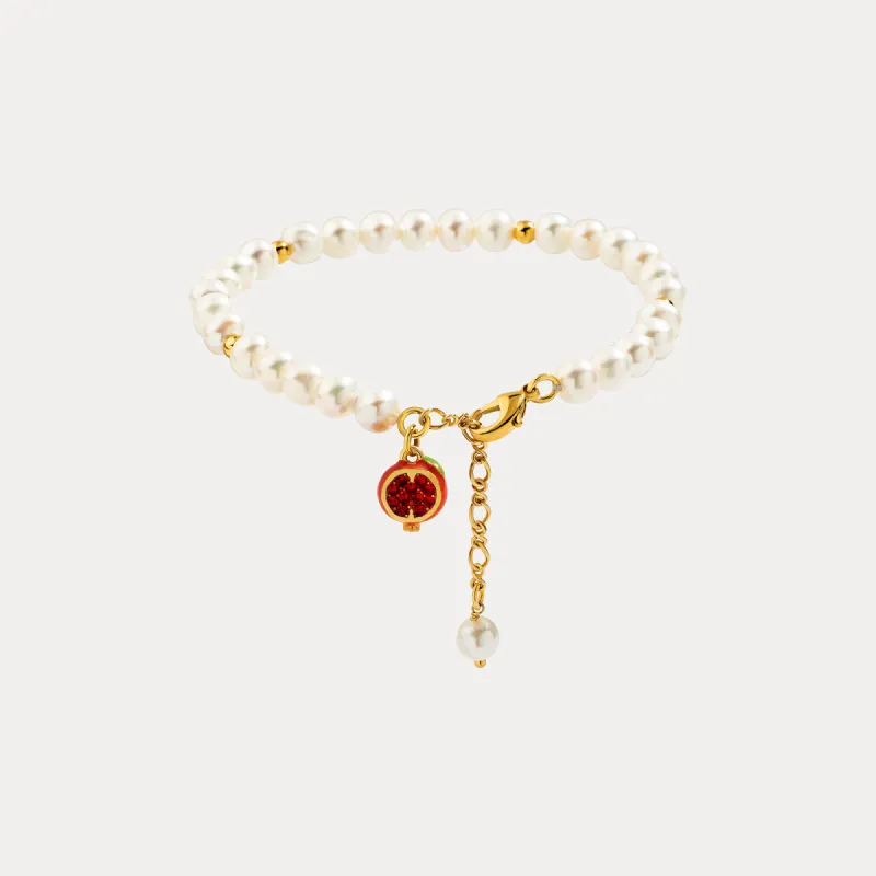 Pomegranate Pearl Bracelet sold by Selenichast