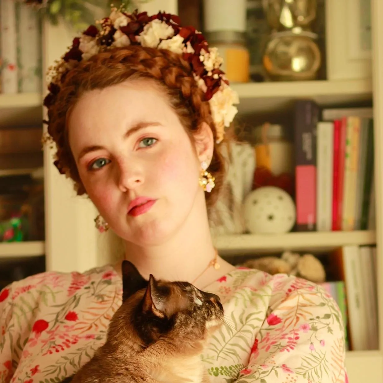 Wild Rose Garland Earrings sold by Selenichast product image thumbnail 2