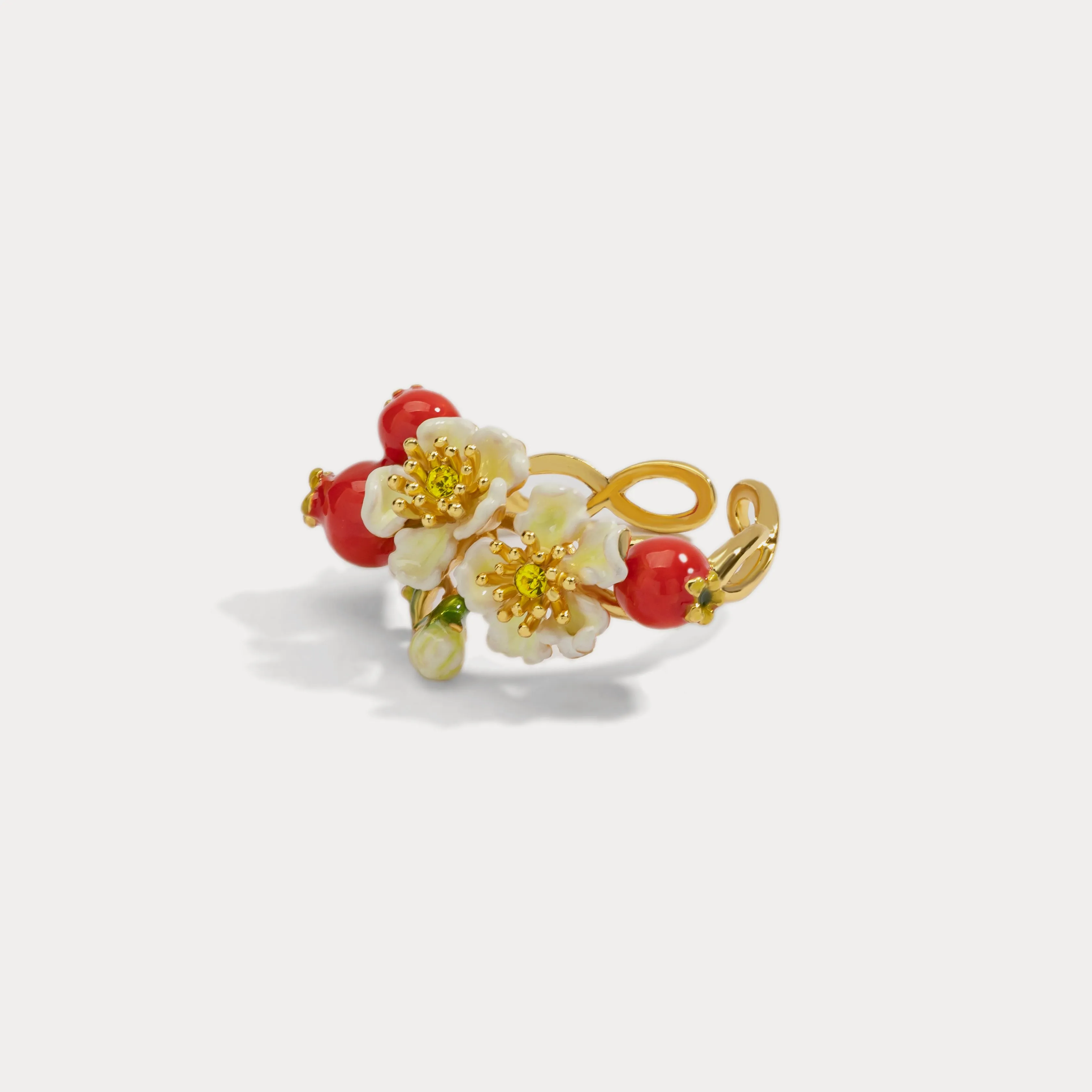 Cranberry Flowers Ring sold by Selenichast