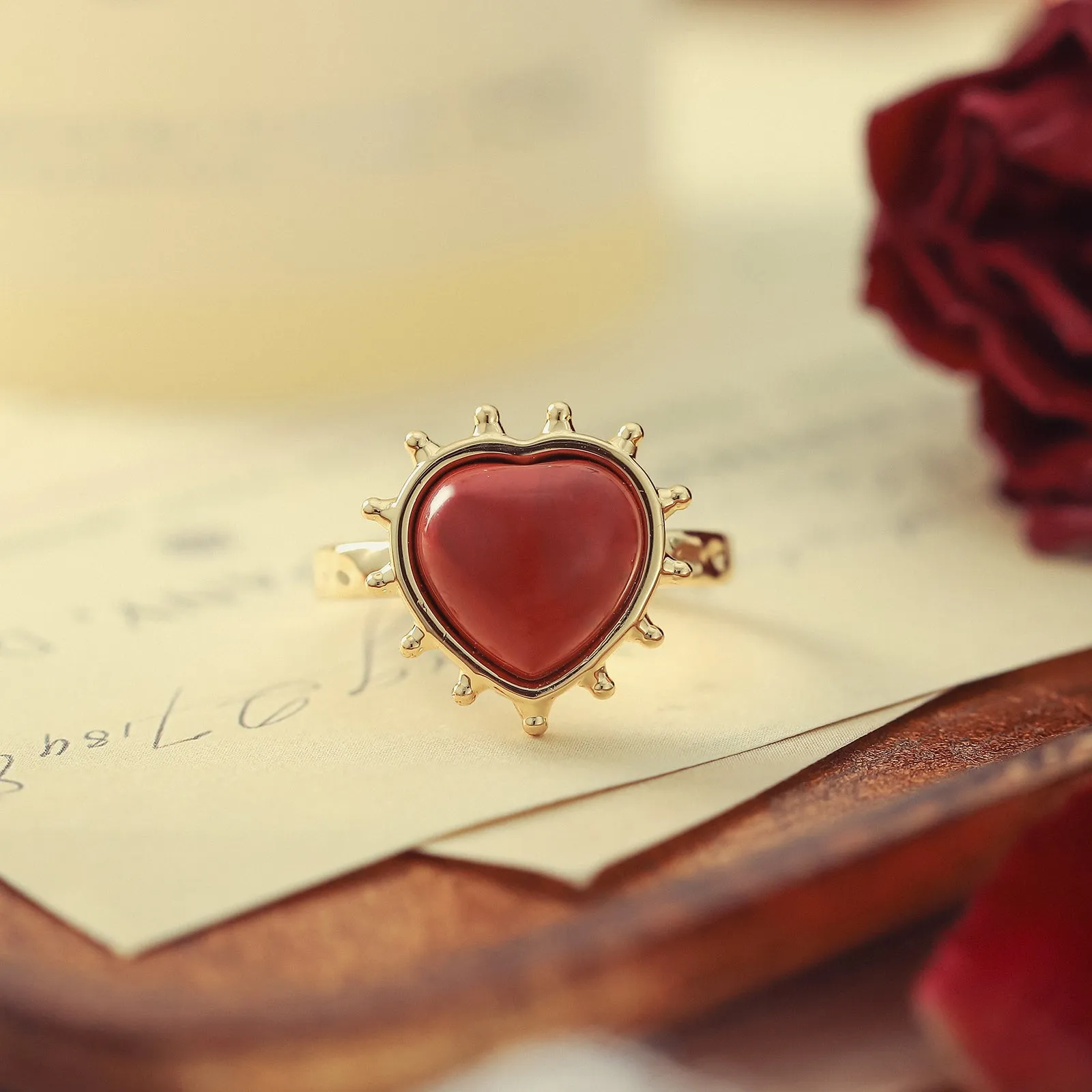 Ruby Heart Ring sold by Selenichast product image thumbnail 5