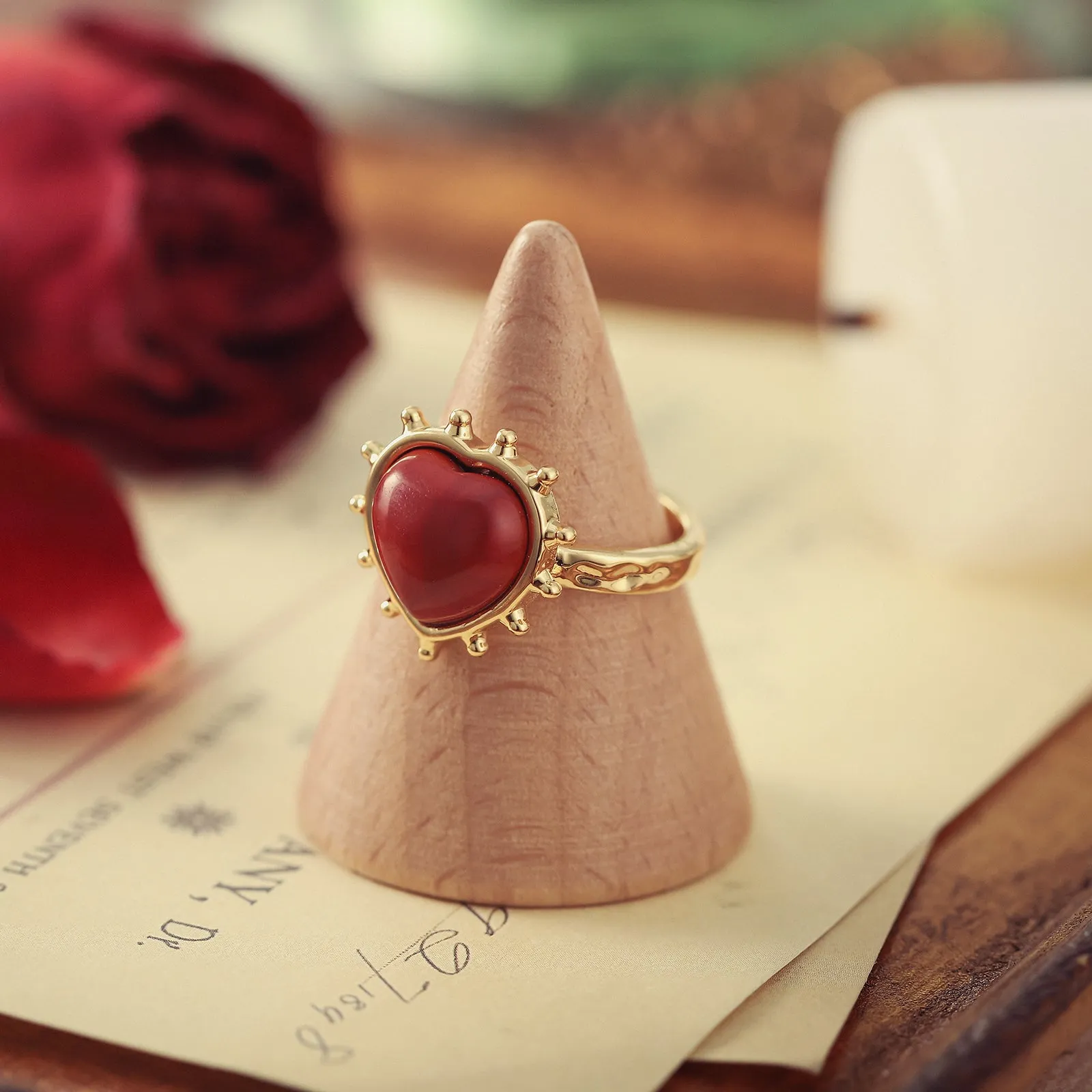 Ruby Heart Ring sold by Selenichast product image thumbnail 4