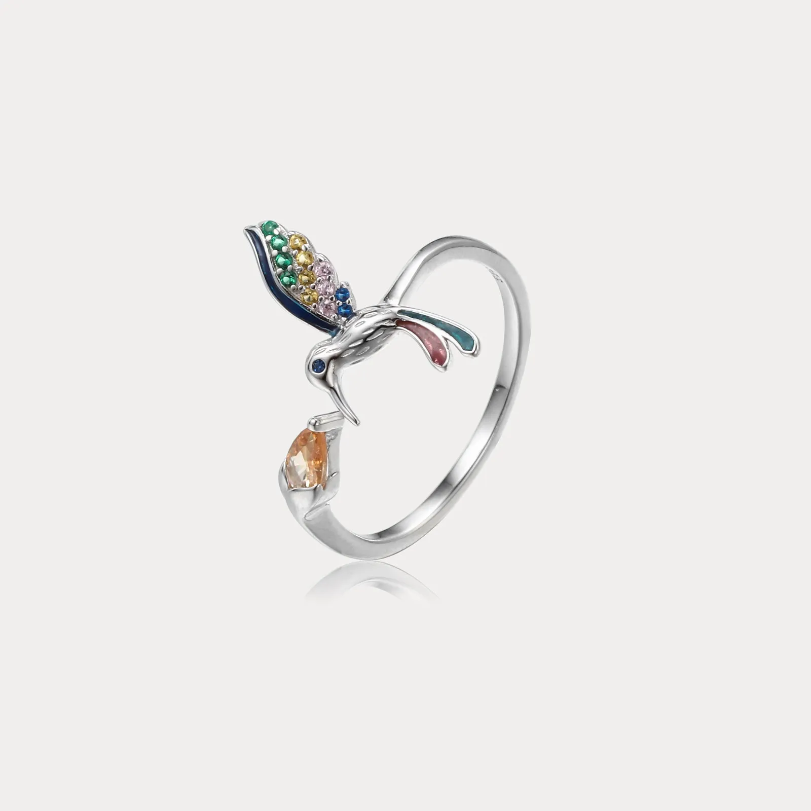 Silver Hummingbird Ring sold by Selenichast product image thumbnail 3