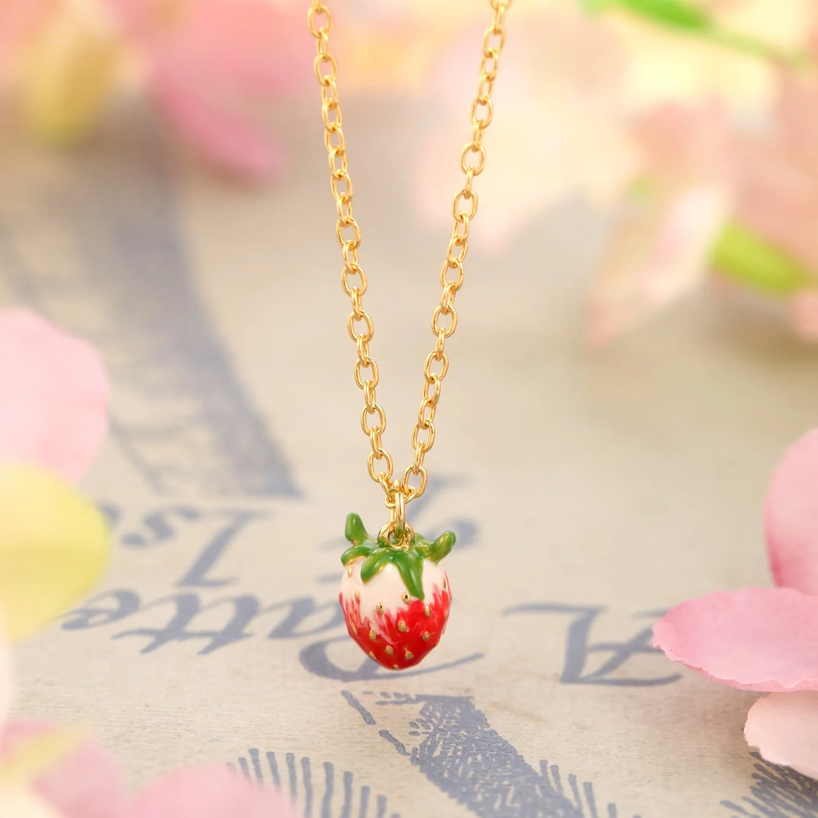 Strawberry Necklace sold by Selenichast