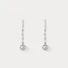 Pearl Diamond Drop Earrings sold by Selenichast