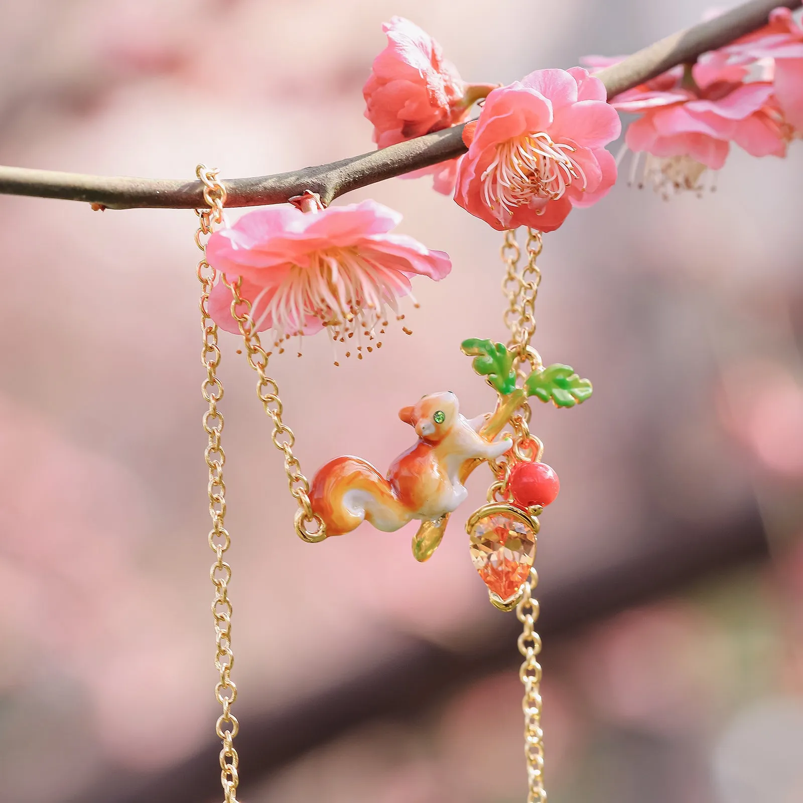 Squirrel Diamond Acorn Necklace sold by Selenichast product image thumbnail 2