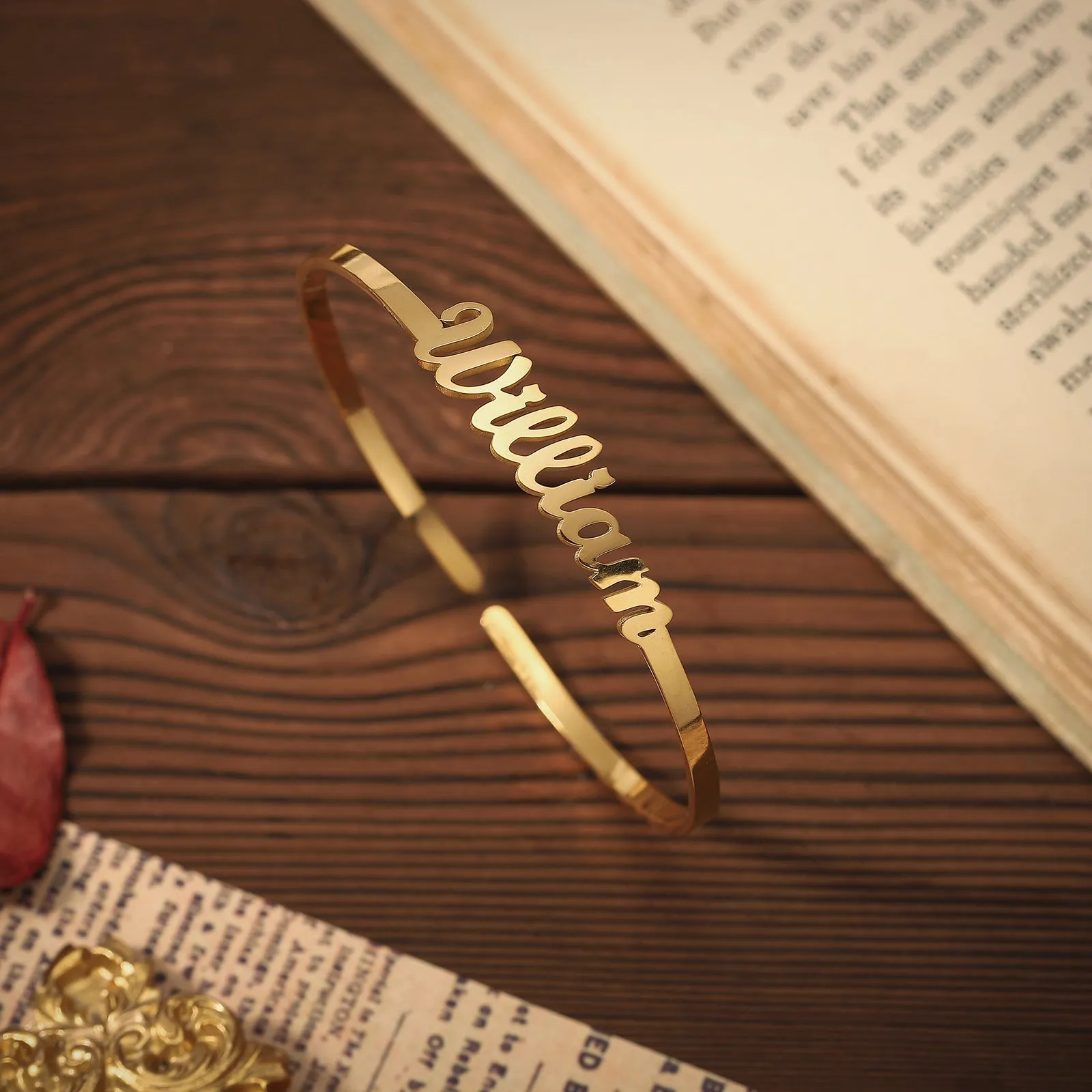 Custom Name Cuff Bracelet sold by Selenichast product image thumbnail 4