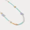 Peppermint Natural Stone Beaded Necklace sold by Selenichast