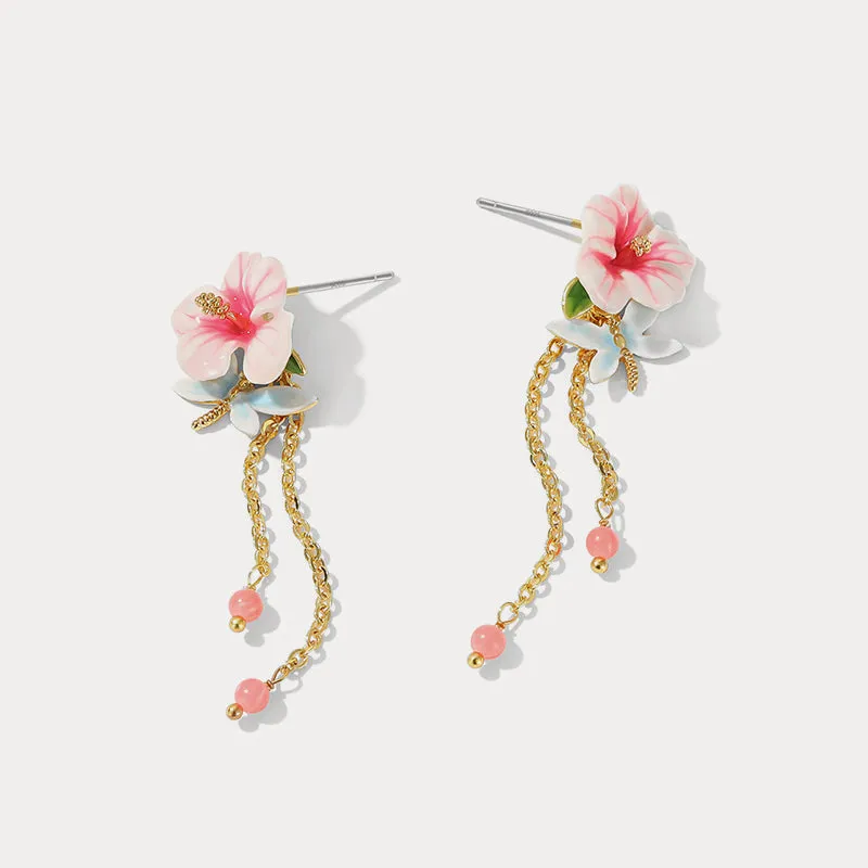 Hibiscus Earrings sold by Selenichast product image thumbnail 5