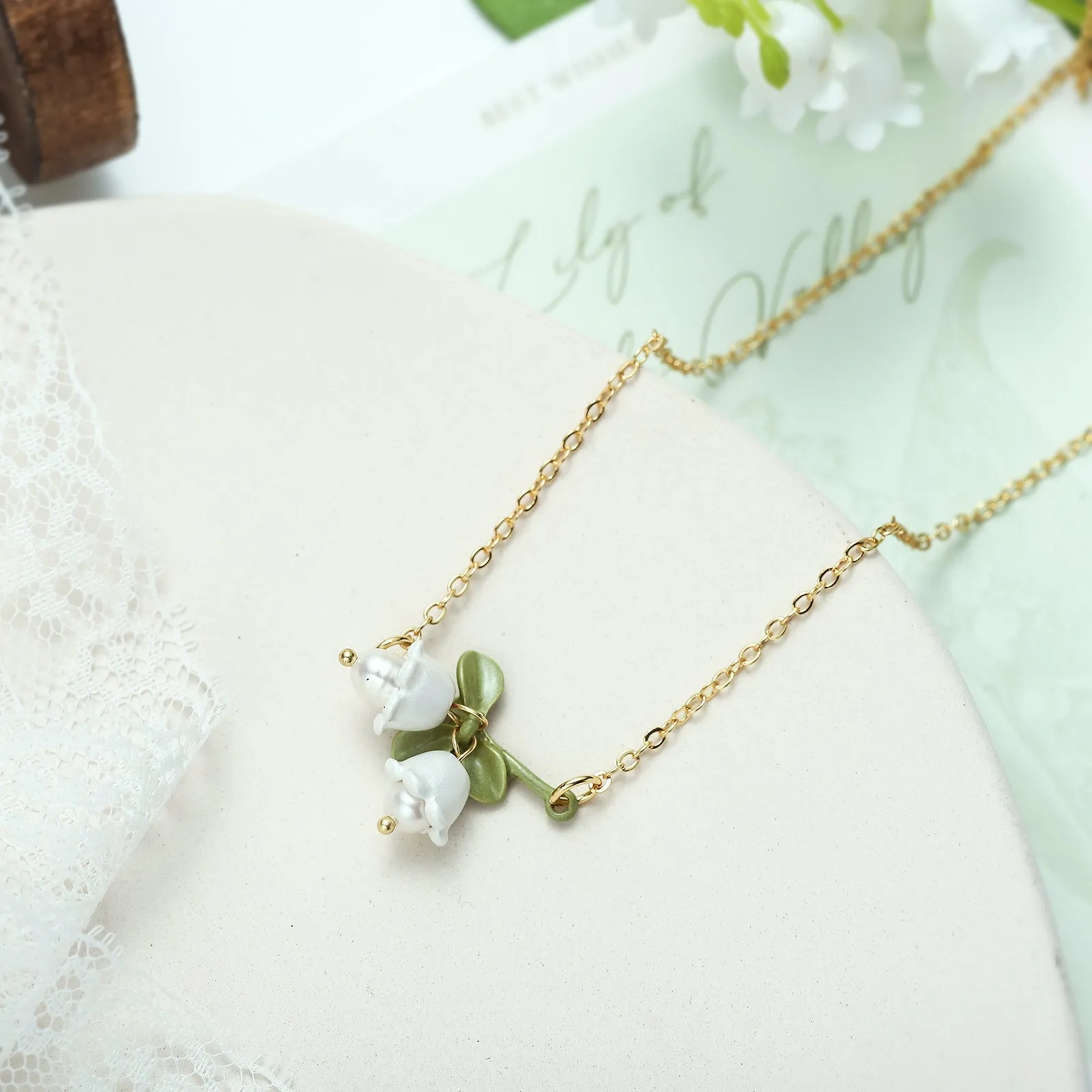 Lily Of The Valley Necklace sold by Selenichast product image thumbnail 4