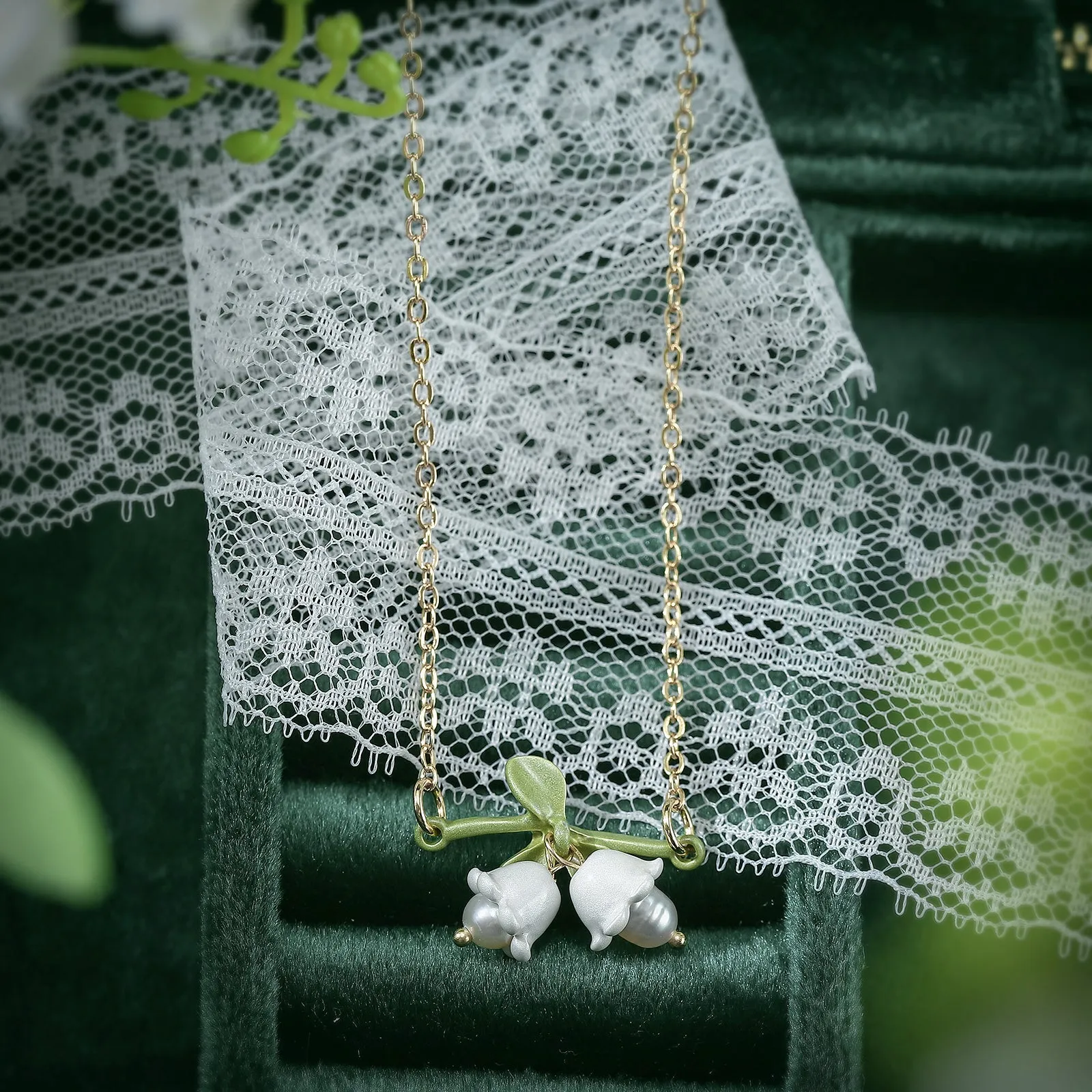 Lily Of The Valley Necklace sold by Selenichast product image thumbnail 3