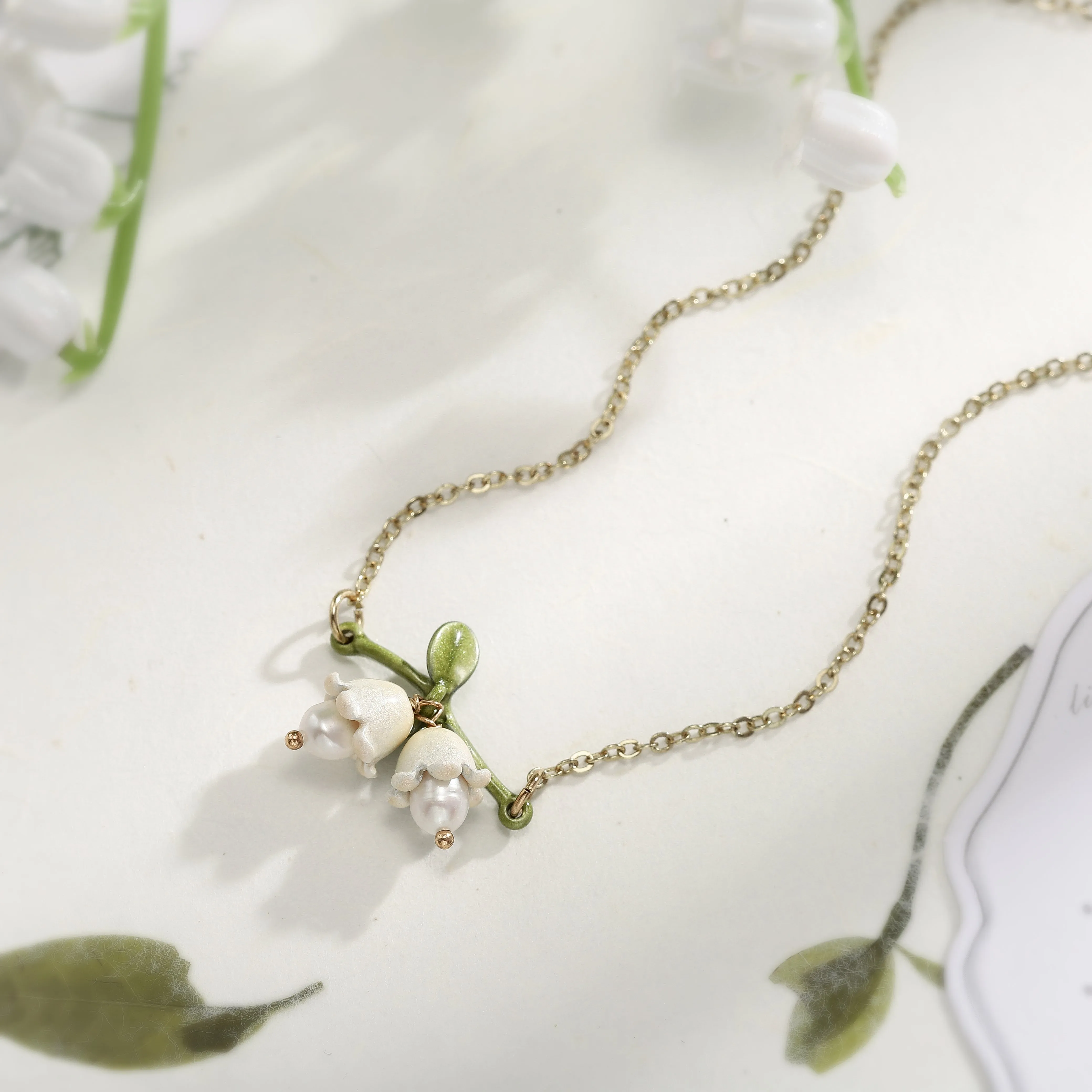 Lily Of The Valley Necklace sold by Selenichast product image thumbnail 2