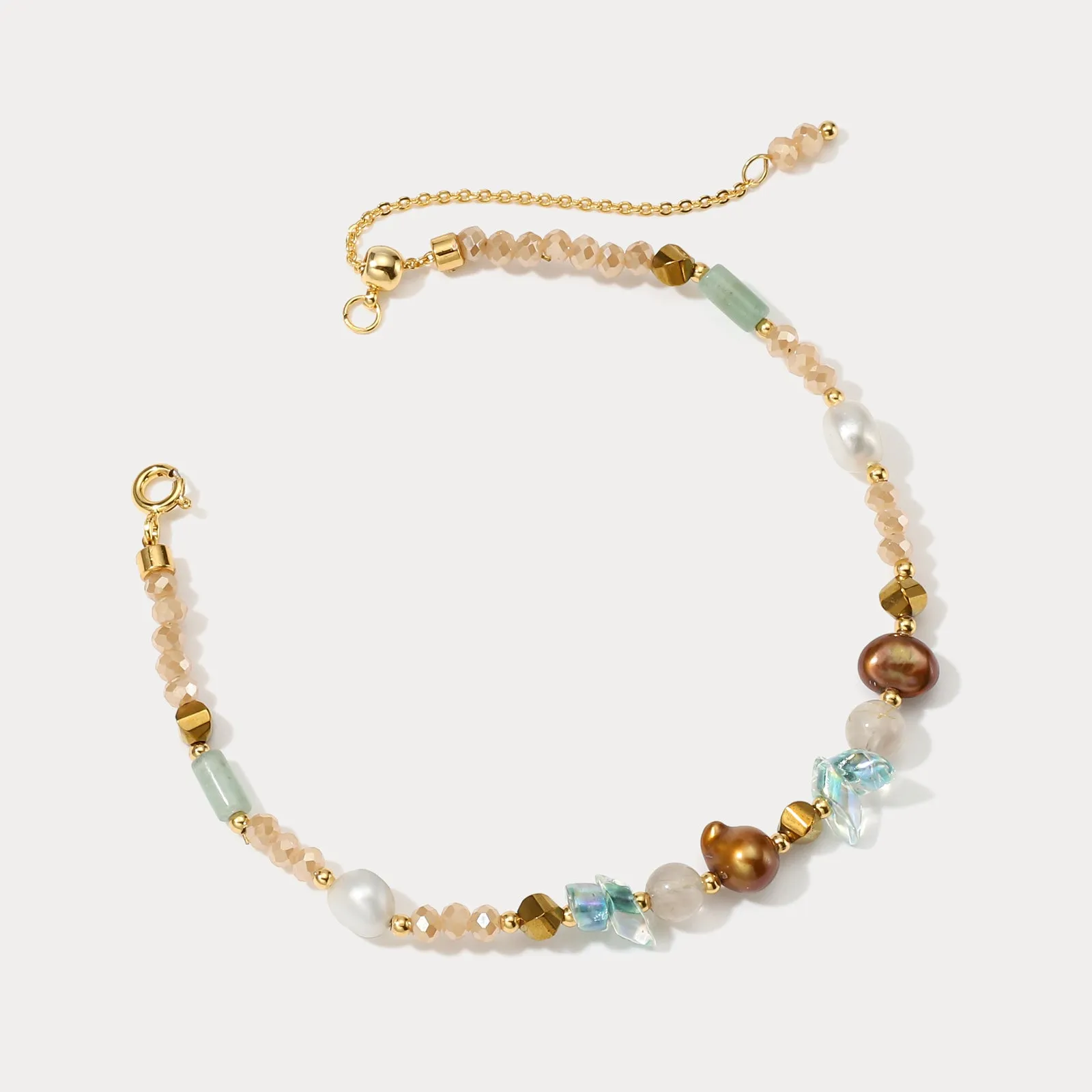 Colorful Natural Stone Beaded Bracelet sold by Selenichast product image thumbnail 2