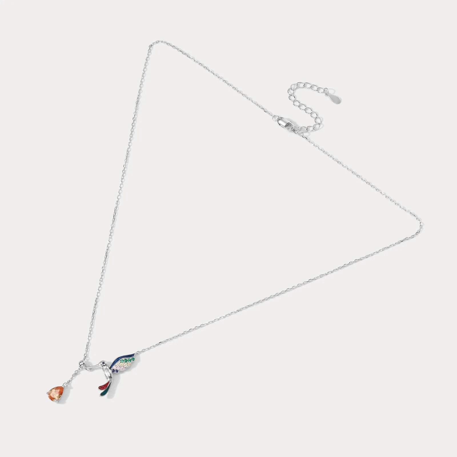 Silver Hummingbird Necklace sold by Selenichast product image thumbnail 5