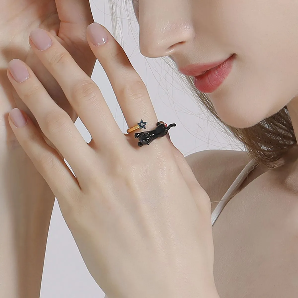 Black Cat Ring sold by Selenichast product image thumbnail 4