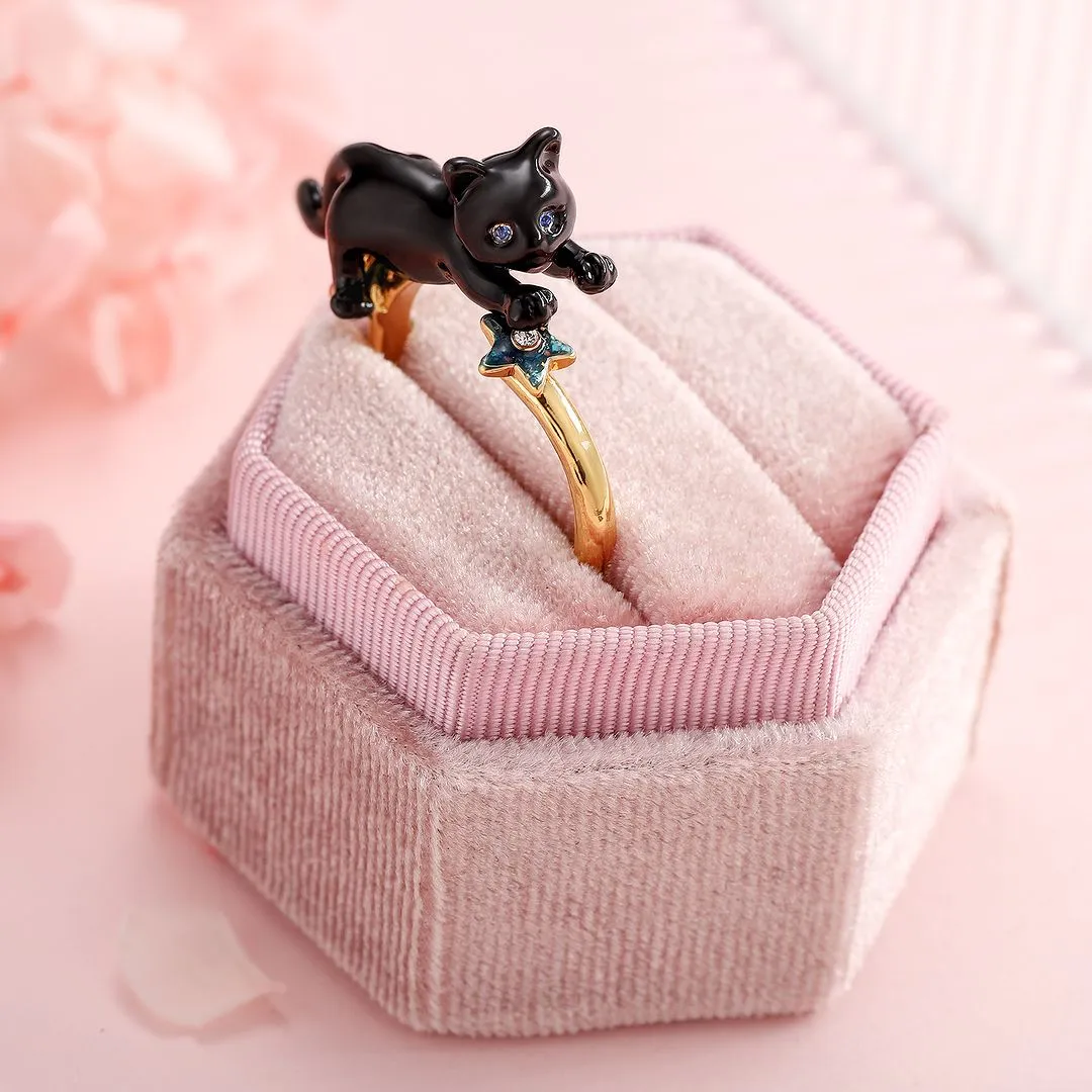 Black Cat Ring sold by Selenichast product image thumbnail 5