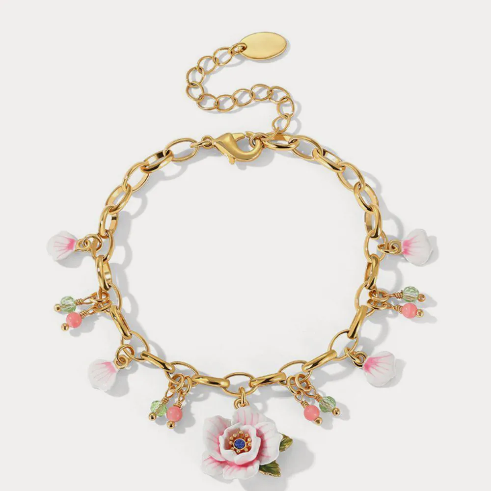 Pink Rose Bracelet sold by Selenichast product image thumbnail 4