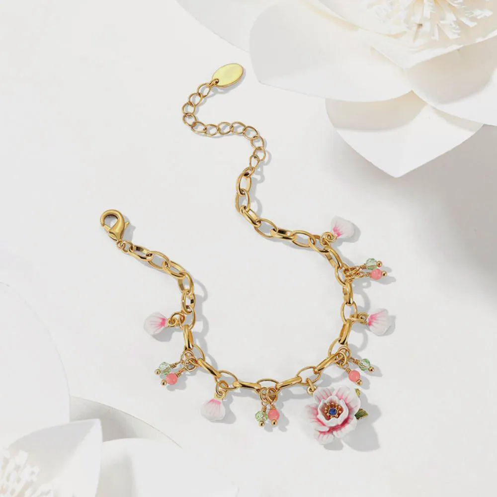 Pink Rose Bracelet sold by Selenichast product image thumbnail 2