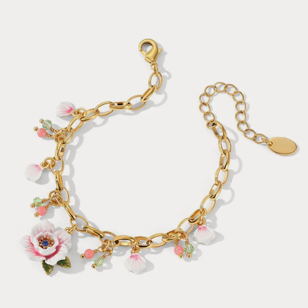 Pink Rose Bracelet sold by Selenichast product image thumbnail 3
