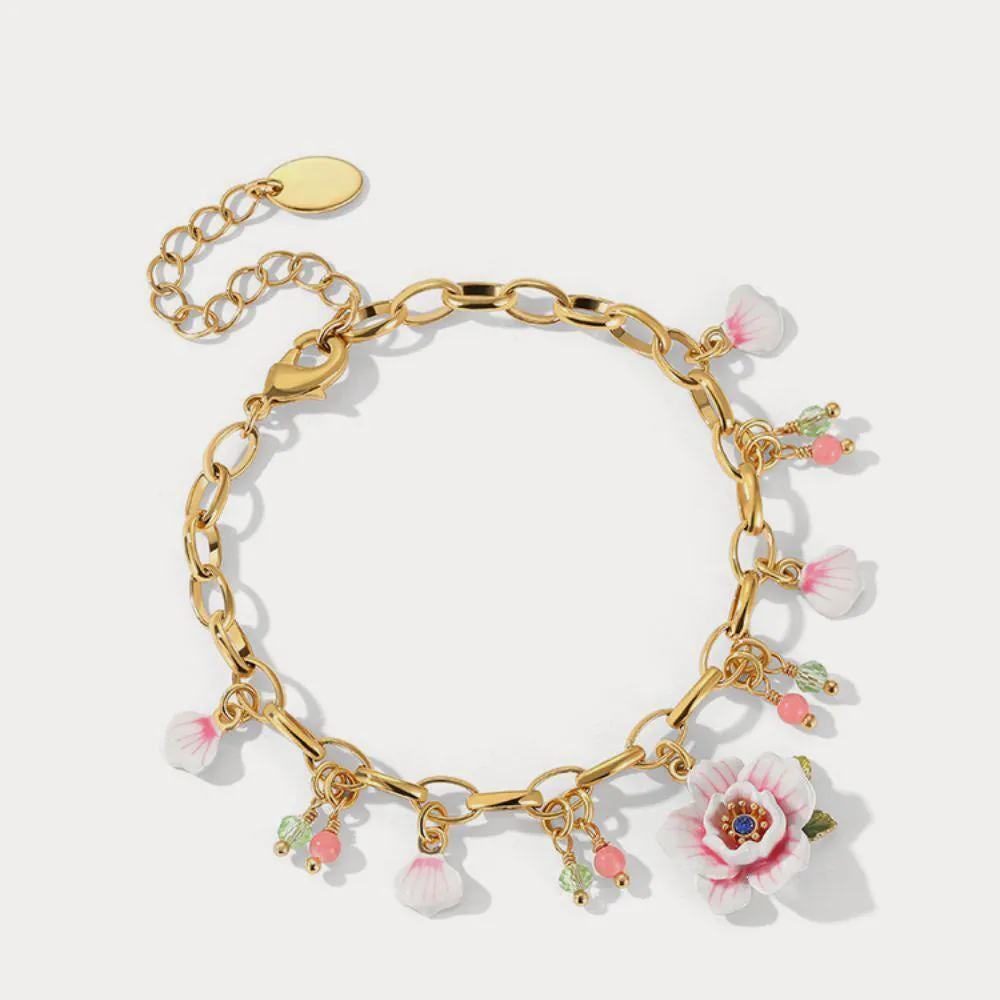 Pink Rose Bracelet sold by Selenichast product image thumbnail 5