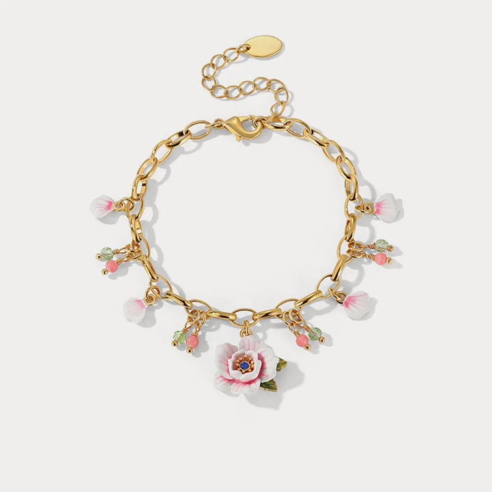 Pink Rose Bracelet sold by Selenichast