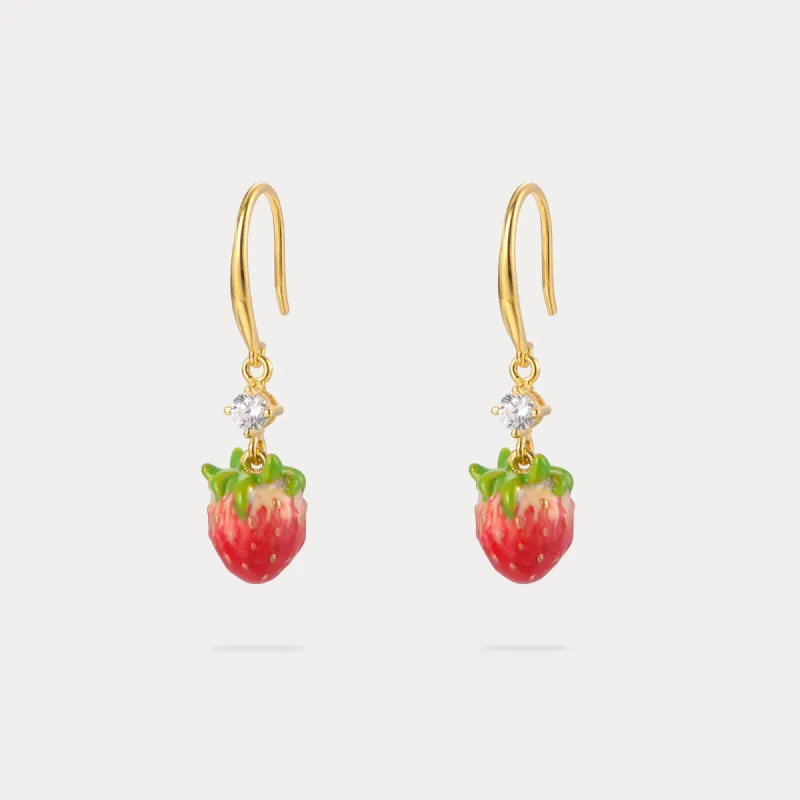 Strawberry Earrings sold by Selenichast