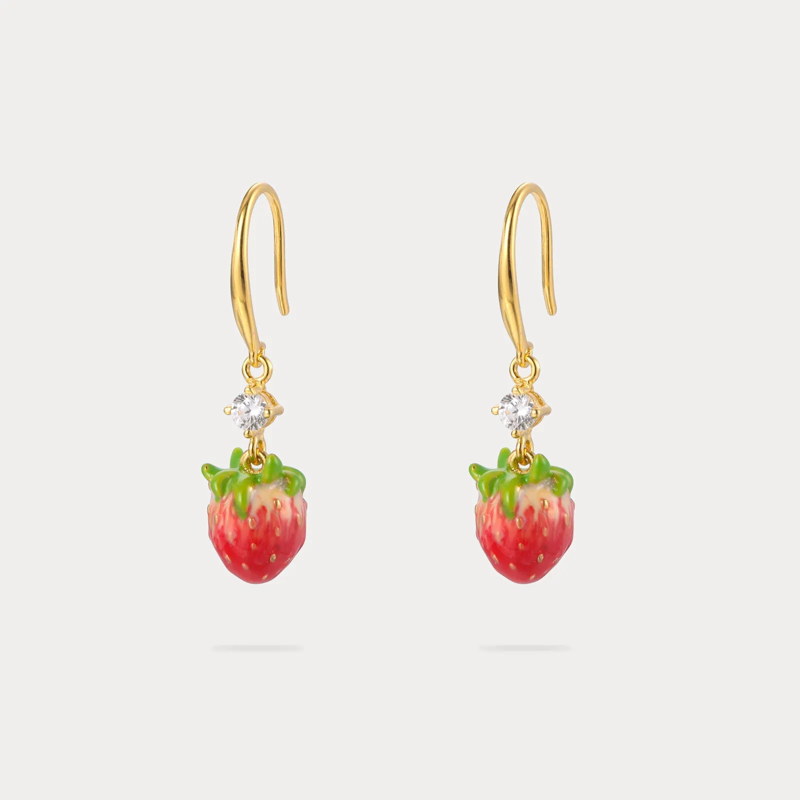 Strawberry Earrings sold by Selenichast