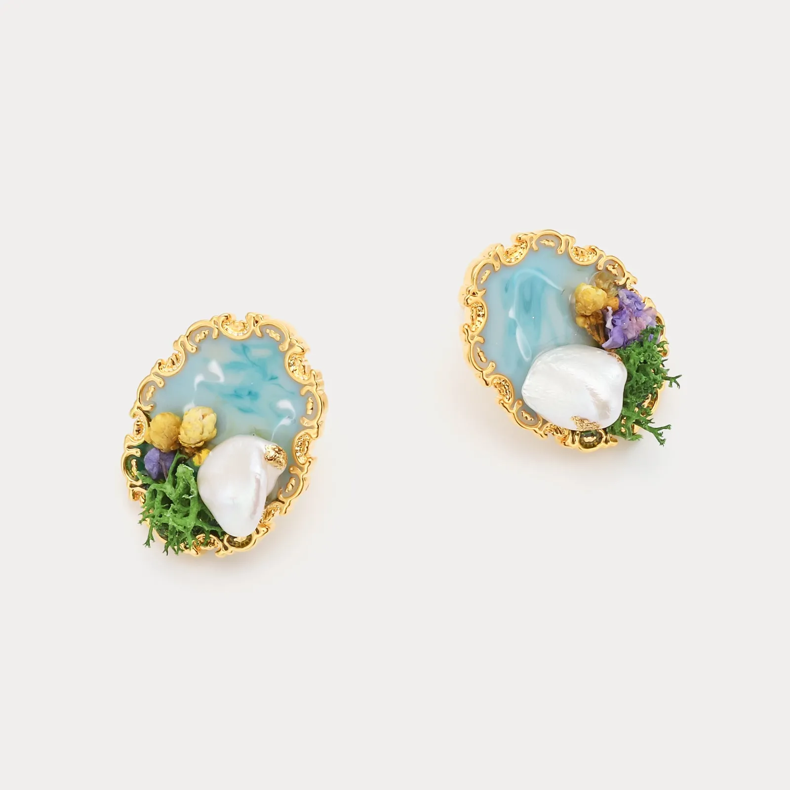 Garden Oil Painting Earrings sold by Selenichast product image thumbnail 5