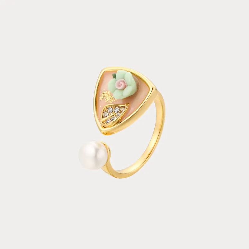 Flower Oil Painting Ring sold by Selenichast