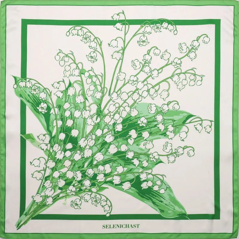 Lily Of The Valley Square Scarf sold by Selenichast